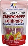Pacific Resources Children's Strawberry and Manuka Honey Lollipops, 12 Pack