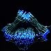 YULETIME 200 Count Blue LED Christmas Lights, 66 Feet Green Wire UL Certified Commercial Grade Holiday String Light Set (Blue)
