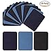 Iron On Denim Patches for Jean Clothing 18 Pieces No-Sew Denim Patches Assorted Cotton Jeans Repair Kit by POAO, 6 Pcs Per Colors, 3 Assorted Colors, 5 x 3 3/4 Inch