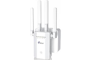 PALEOER 2024 Newest Generation WiFi Extender Signal Booster: Boost Home Internet Coverage to 9995sq. ft, Wireless Repeater and Signal Amplifier, 4X Faster Access Point, 1-Tap Setup,5 Working Modes