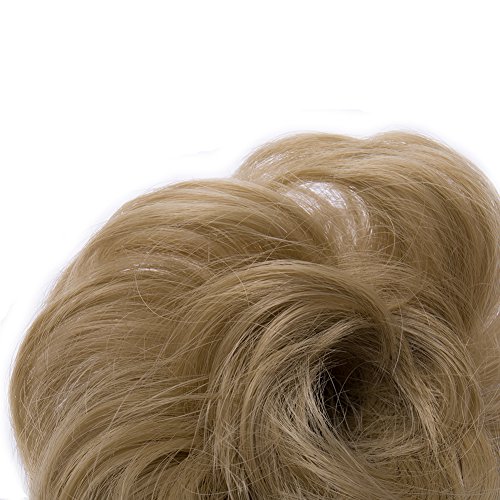 4 Scrunchy+Synthetic+Hairpiece+Extension+blonde+thicker