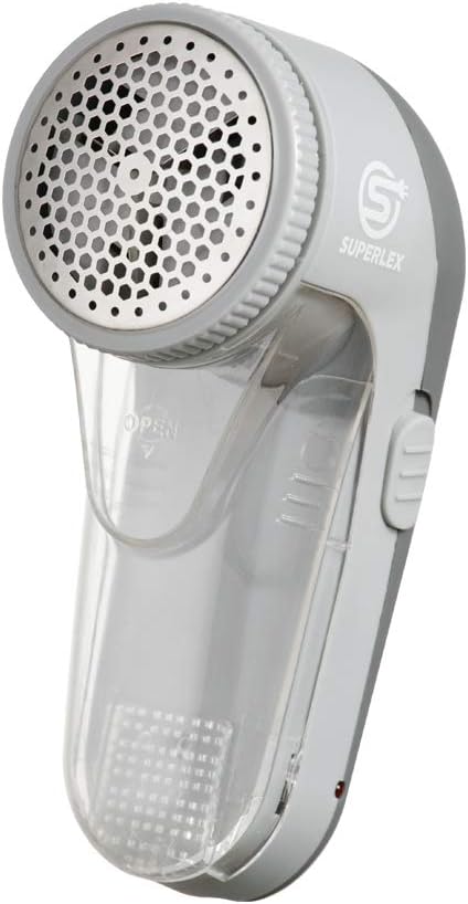 SUPERLEX Professional Fabric Shaver Lint Remover Rechargeable Lint Trimmer Fuzz Remover, Sweater Shaver for Clothing, Furniture