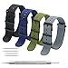 Nato Strap 4 Packs - 20mm 22mm Premium Ballistic Nylon Watch Bands Zulu Style ((Black buckle)Black+Army Green+Navy Blue+Grey, 24mm)