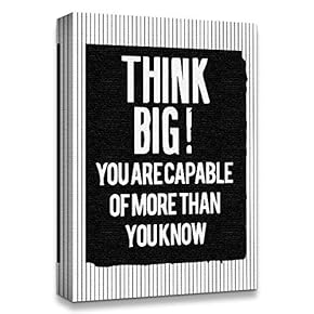 Canvas Wall Art Inspirational Words for Office Painting Artwork for Home Prints Framed - 12x18 inches