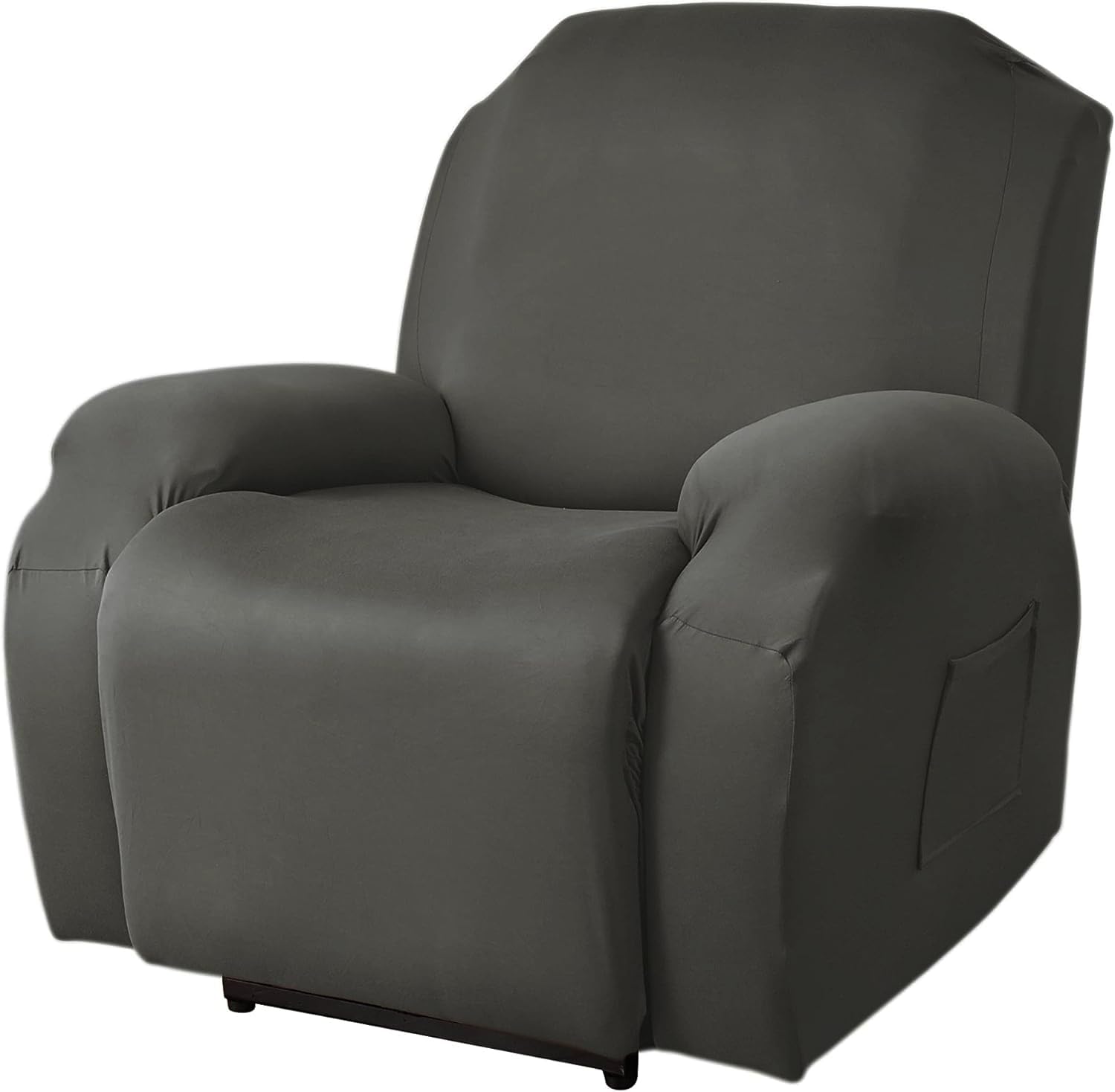 FANSU Recliner Chair Covers 1 Seater for Armchairs with Pockets, Stretch Recliner Slipcover for Electric Chair, Sofa Covers Furniture Protector for Living Room (1 Seater,anthracite)