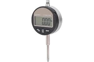 AMONIDA Digital Dial Indicator, 0-25.4mm 3 Digit Large LCD Display Indicator, Accurate Electronic Dial Test with Zero Setting