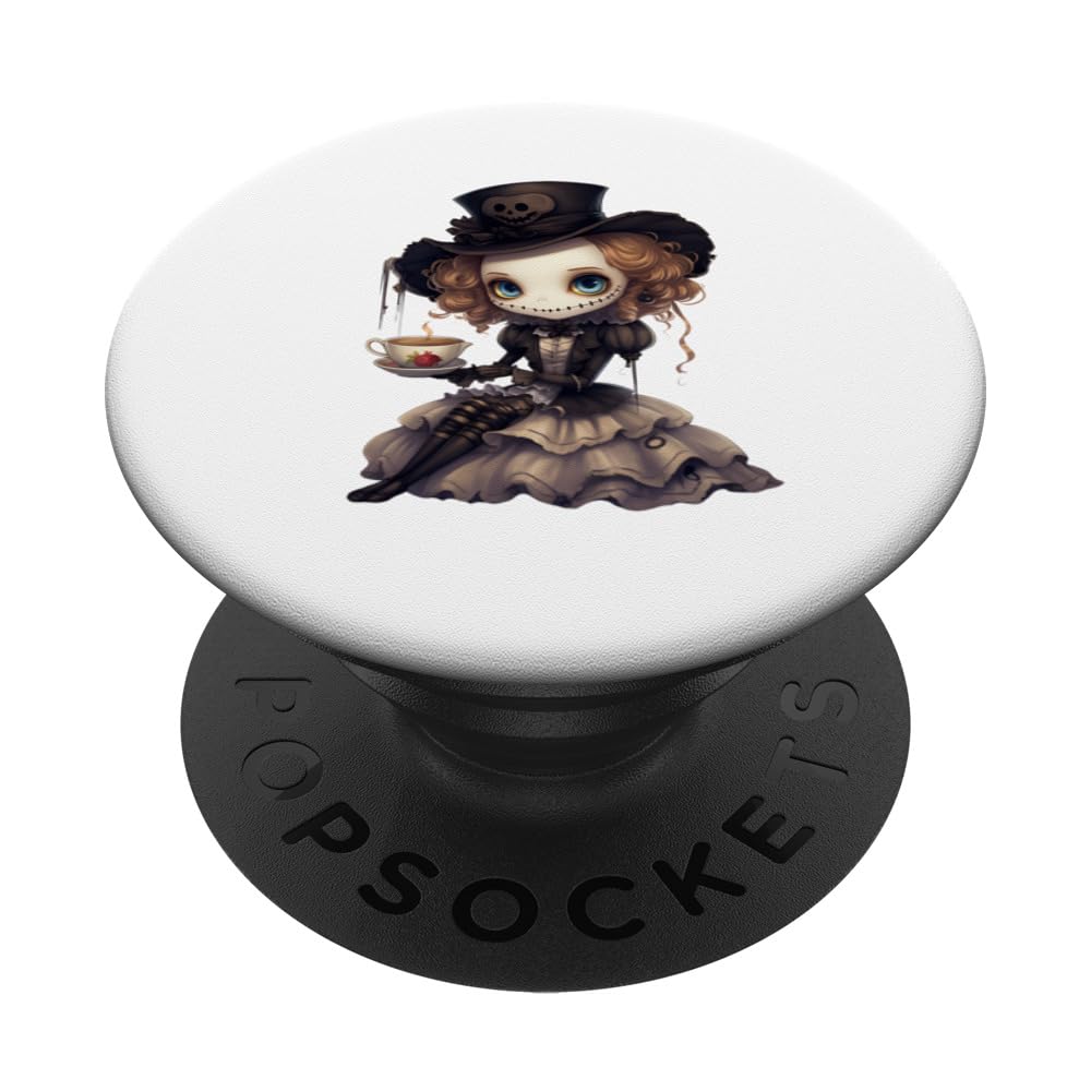 Scary spooky doll Halloween creature PopSockets Swappable PopGrip