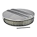 Assault Racing Products A6801-4 14 x 3 Round Partial Finned Top Polished Aluminum Air Cleaner Assembly Retro