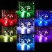 Audew Motorcycle ATV 8 Strips RGB LED Light Kit Remote Controller Multi-Color Neon Lights Glow for BMW Honda Kawasaki Suzuki Ducati KTM Harley