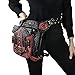 Punk Women Men Skull Waist Bags Vintage Crossbody Motorcycle Leather Leg Bag
