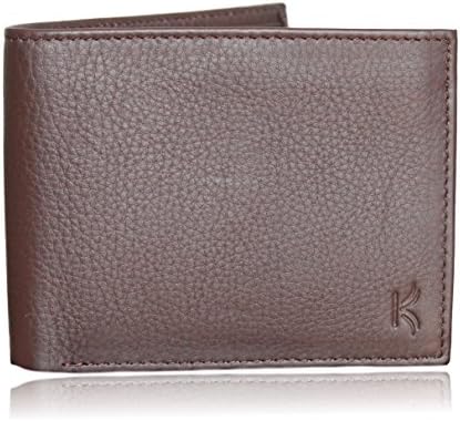 Men’s Wallet - Slim RFID Blocking Bifold Leather Wallet, Brown