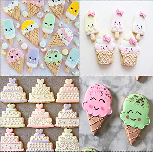 image for Bonropin Ice Cream Cupcake and Sweets Cookie Cutter Set(6 Pieces),Stai