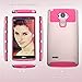 LG G Stylo / LG G4 Stylus (LS770) Case,AnnBay(TM) for LG G4 Stylus/LG G Stylo 2in1 Hybrid Armor Case Heavy Duty Case,High Impact Case(Gold/Hot pink)