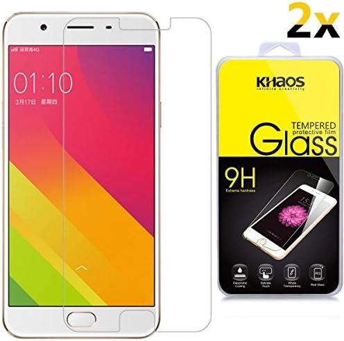 [2-Pack]-KHAOS For OPPO F1S Premium Tempered Glass Screen Protector 9H Hardness ([2 Pack] For OPPO F1S)