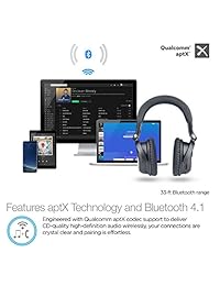 naztech   I9 Wireless Cancelación del ruido activo Auriculares con micrófono, Bluetooth 4.1, hasta 7 Horas Tiempo de reproducción para Smartphones, Tablets y Ordenadores