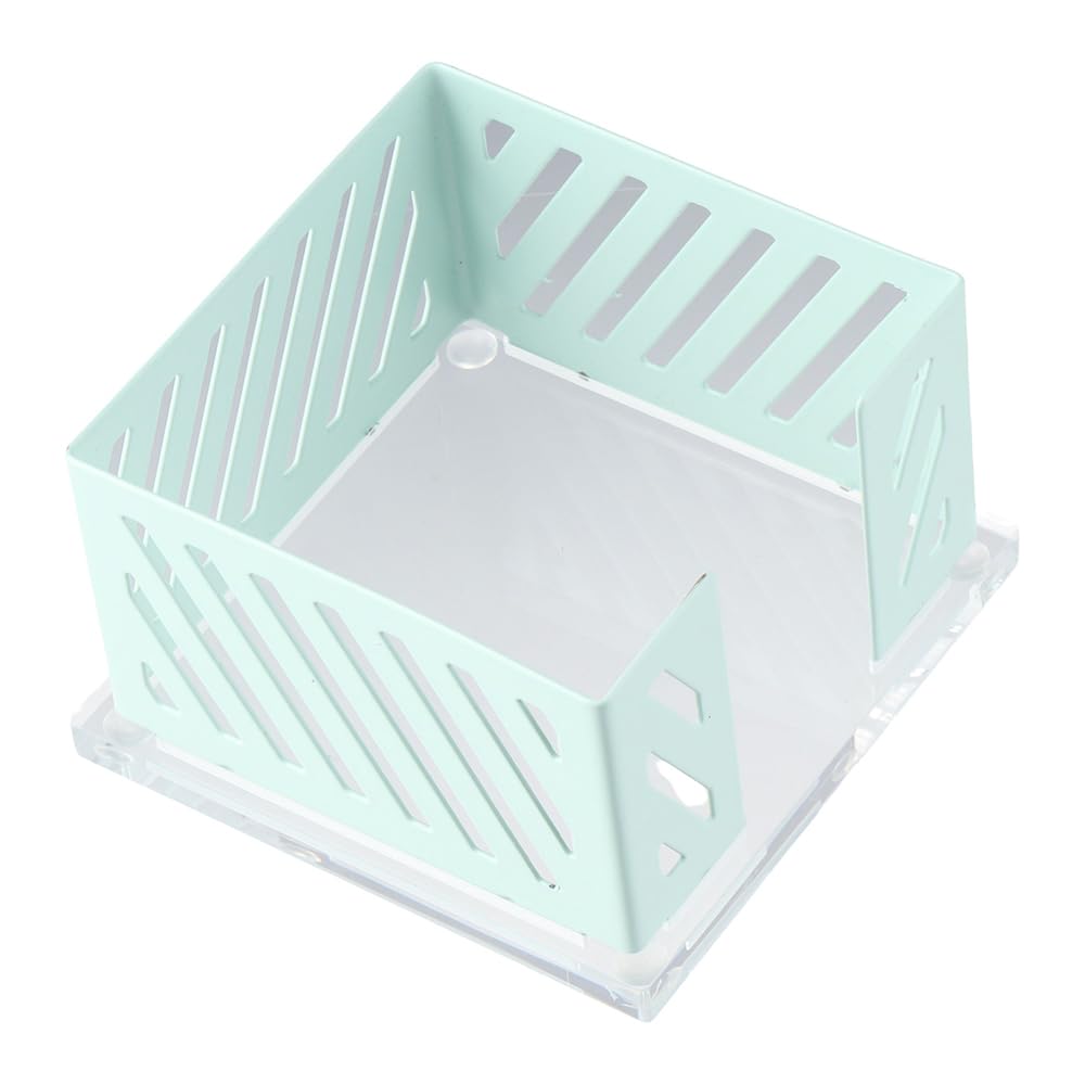Risedot Sticky Note Holder, Mint Green Color Memo Pad Cube Dispenser, Cube Dispenser Post Note Holder