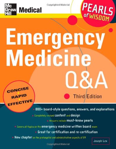 EMERGENCY MEDICINE Q&A: PEARLS OF WISDOM