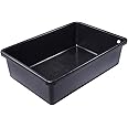 Laguna Plastic Heavy Duty Rectangular Basin, 60-Gallon, Black