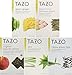 Tazo Green Tea Energizing 5 Flavor Variety Pack Sampler (Pack of 5, 100 Bags Total)