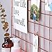 Simmer Stone Rose Gold Wall Grid Panel for Photo Hanging Display & Wall Decoration Organizer, Multi-Functional Wall Storage Display Grid, 5 Clips & 4 Nails Offered, Set of 1, Size 21.2