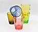 Acrylic Tumblers Break-Resistant/Premium Quality BPA Free Plastic GLASSES/Cup/Set of Six 9.5oz Assorted Colors For Juice, Water, Iced Tea, Cocktail, Beer, Hot/Cold Beverages (9.5oz)