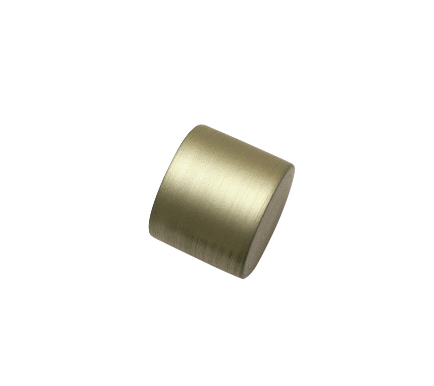 Gardinia 2 x End Caps, Metal, Champagne, for Curtain Technology, Diameter 19 mm