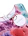 Arshiner Little Girls O-Neck Sleeveless Floral Print Back Zipper Pleated Dress with Belt