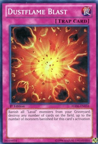 Yu-Gi-Oh! - Dustflame Blast (HA06-EN058) - Hidden Arsenal 6: Omega Xyz - 1st Edition - Super Rare