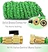 IBeaty Lightweight 100ft Expandable Garden Hose Magic Flexible Water Hose with 3/4Inch Solid Brass Ends 8 Position Spray Nozzle Green