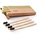 Bamboo Toothbrushes Pack of 4 - Charcoal Infused Soft BPA Free Dupont Tynex Bristles - Eco friendly Toothbrush, Organic & 100% Biodegradable Toothbrush for Adults, Individually Numbered by Ecobroosh