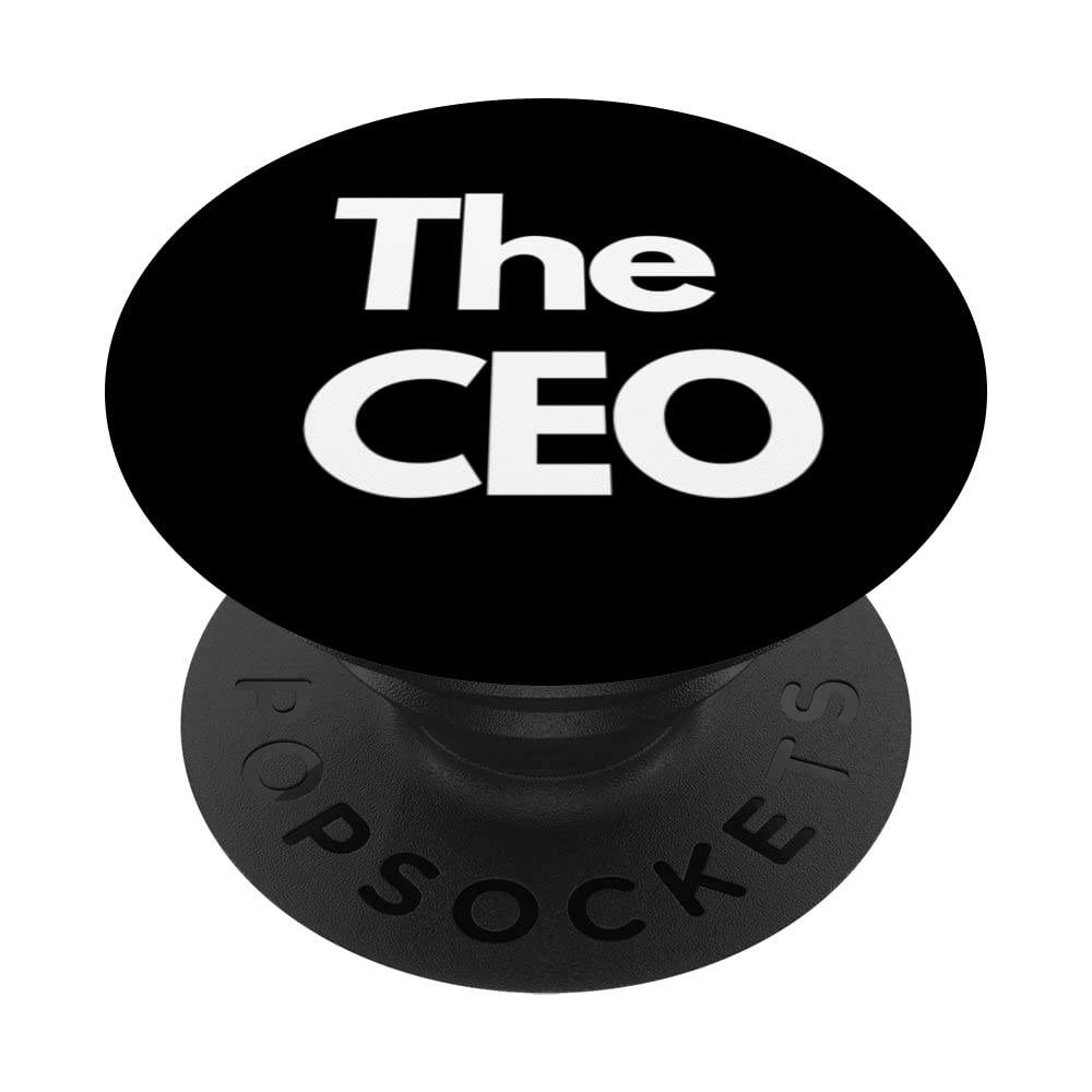 The CEO - Funny minimalist titles PopSockets Swappable PopGrip