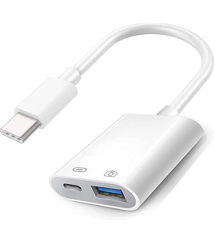 Amazon.com: Apple Lightning to USB Camera Adapter with Charging