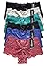 MaMia 6 Pack of Women's Lace Boyshort Panties-Medium-New Bloom