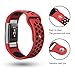 SWEES Silicone Sport Bands Compatible Fitbit Charge 2, Breathable Sport Replacement Bands Air Holes Small & Large (5.7