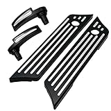 Black Saddlebag Hinge Covers Lid Lifters Kit Latch Handles for Harley Touring Road King Glide 2014-2017