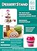 Cubbie Lee Wooden Afternoon Tea Play Food Dessert Stand Toy for Girls & Boys, Preschool Age Toddlers to Serve Pastries & Treats During Play Tea Parties.