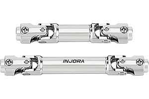 INJORA Stainless Steel Drive Shafts for 1/30 Axial SCX30 Upgrade