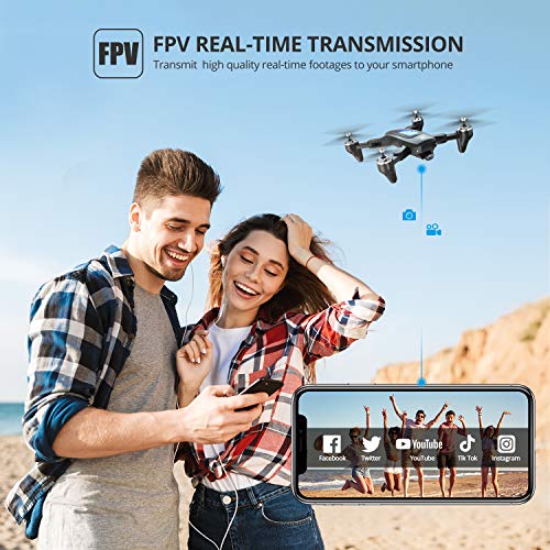 DEERC Drone with Camera for Adults and Kids 2K HD FPV Live Video, RC