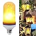 oenbopo LED flame effect FIRE light bulbs, E27 E26 Simulated emulation - LED lamp with flickering effect Fire Nature in Antique atmosphere lantern for holiday Hotel / bar / parties / home decoration