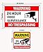 WISLIFE Video Surveillance Sign Set, 2 (10
