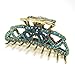 beautyxyz Rhinestone Metal Claw Hair Clip for Womens, blue, X-Large