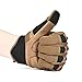 REEBOW TACTICAL Army Military Hard Knuckle Tactical Combat Full Finger Gloves, Large, Tan