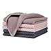 100% Natural Cotton Waffle Weave Kitchen Towels, Ultra Absorbent Quick Drying Dish Cloths, Soft Comfort Tea Towel - Great for Household Cooking Cleaning, 6pc/Set Washcloths