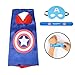 Ecparty 5 Different Superheros Cape and Mask Costumes Set Includes BONUS Matching Wristbands For Kids