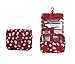 L&FY Hanging Toiletry Bag For Women-Portable Travel Toiletry Bag Water-resistant Makeup Organizer Bag For Travel Size Cosmetic, Toileries, Bathroom Accessories(Wine Red)