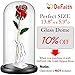 DEFAITH 24K Gold Dipped Real Rose Gifts, Great Wedding Anniversary Valentines Day Love Gift for Her Wife Girlfriend Spouse, with Stand (Red Original)