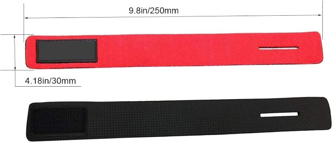 Lime2018 Fishing Rod Tie Strap，Velcro Straps with, Fishing Rod Card Slot Strap Fishing Gear Auxiliary Supplies (Blue, red, Black, ) 3pcs : Clothing