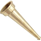 Brass Fire Equipment, Plain Hose Nozzle, 1-1/2" NST (NH), 10" Length, 1/2" Orifice (1.5" NST/NH)