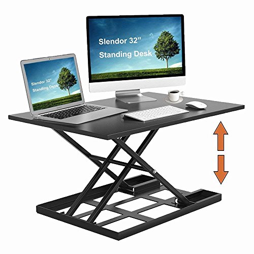 image for Slendor Standing Desk Stand Up Desks Height Adjustable 32 inch Sit Sta