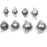 Cuoyuqie 30pcs Cheburashka Cheb Ball Sinkers 1/8 oz - 1 oz Weight Jig Head Soft Lure Accessory